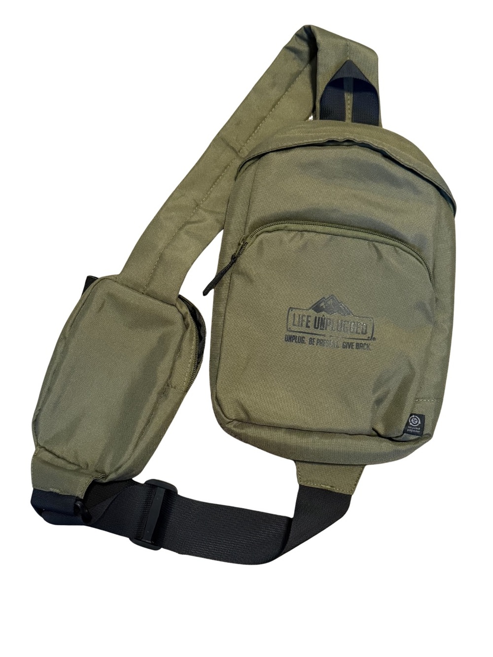 Olive Sling Belt Bag for Men